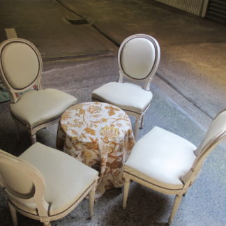 lot 4 chaises style louis XVI