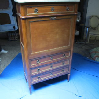 Beau secrétaire style louis XVI dessus marbre