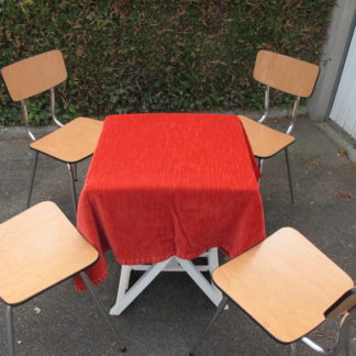 Lot de 5 Chaises de cuisine  année 60